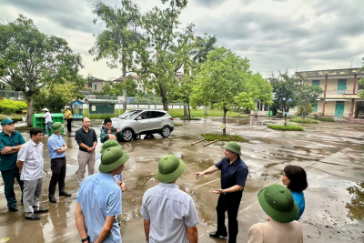 Lãnh đạo Sở Giáo dục và Đào tạo kiểm tra, chỉ đạo công tác phòng, chống bão số 3 tại các cơ sở giáo dục